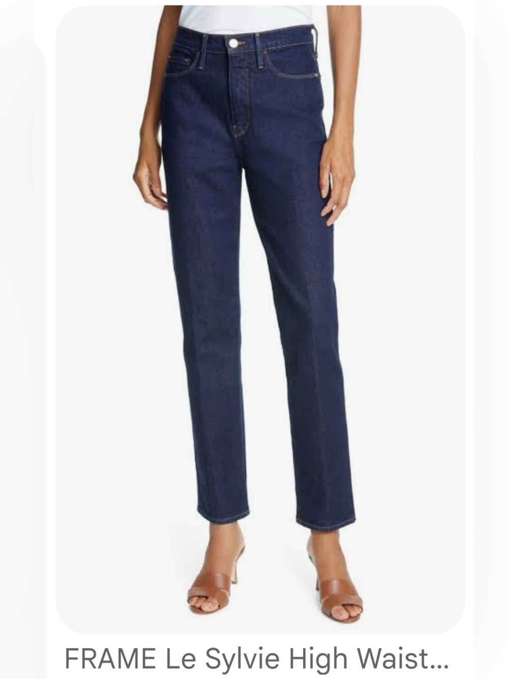 Frame Denim Women's Dark Indigo Straight-Leg Jeans